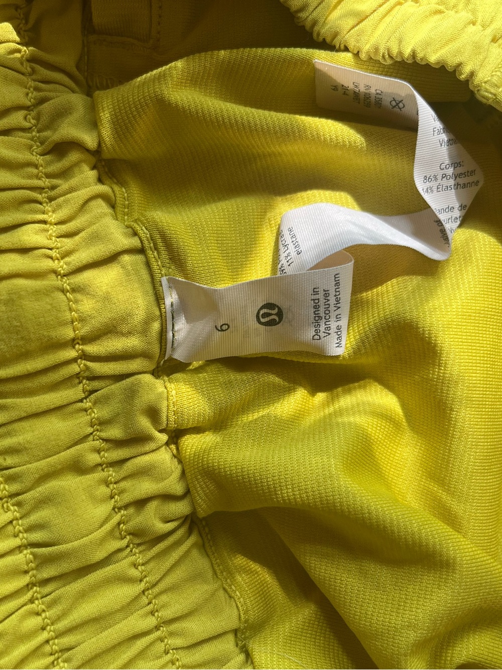 Lululemon Shorts - Yellow - Size 6